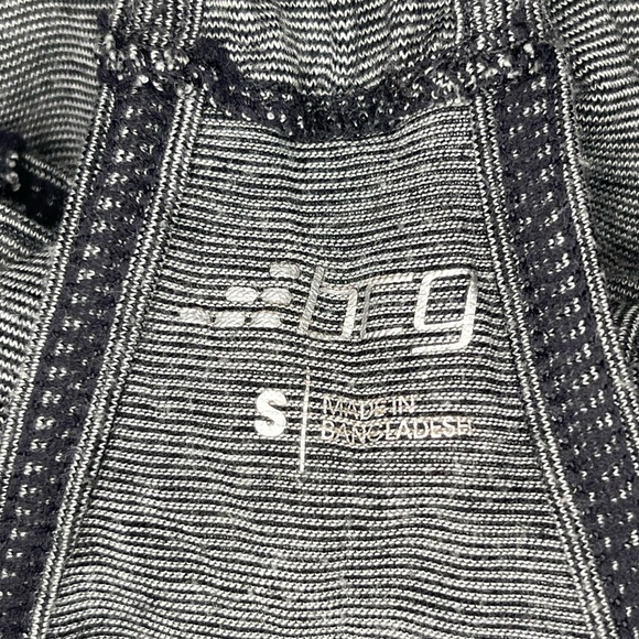 Gray micro stripe racerback work out tank - Picture 5 of 9